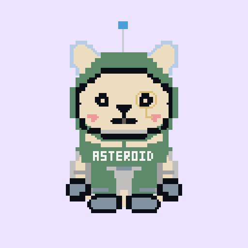 Asteroid in forest suit with monocle
