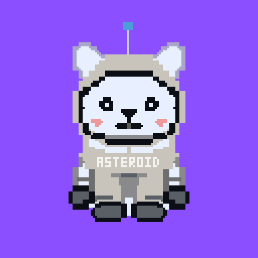 Asteroid in ivory suit