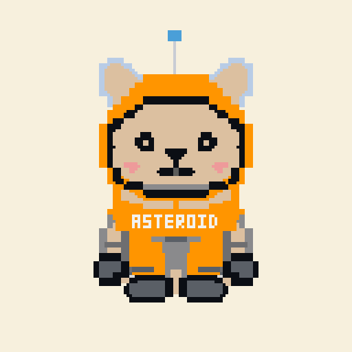 Asteroid in amber suit